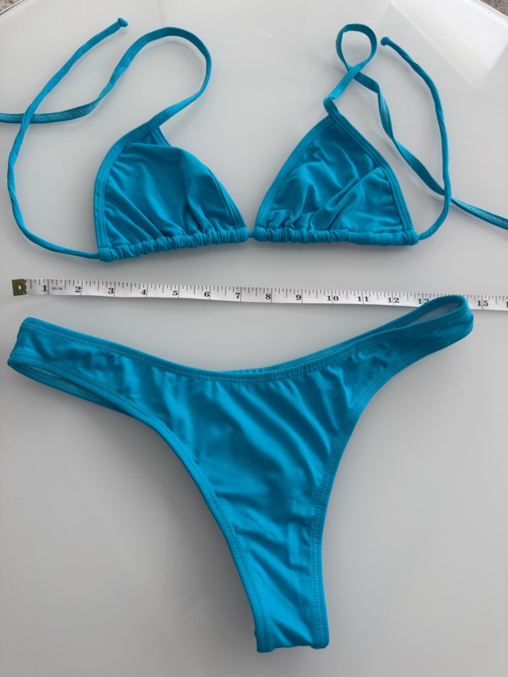 Women’s Triangle Bikini Set in Teal - Brand: